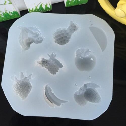 Cherry Banana Fruit Style DIY Epoxy Mold Handmade Jewelry Making Accessories UV Glue Epoxy Silicone Mold Pendants Decoration