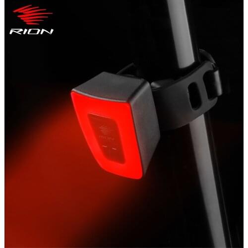 RION Bike Tail Lights Rear Helmet Light Waterproof LED Cycling Taillight MTB Flashlight USB Rechargeable Bicycle Accessories