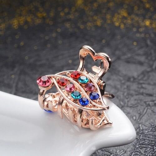 Gold Metal Rhinestone Leaf Hair Claws For Women Girls Charm Hair Jewelry Trendy Hair Crab Clips Wedding Accessories Gifts