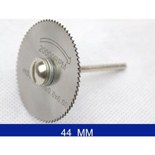 1PCS 44mm HSS Rotary Circular Saw Blades Tool Cutting Discs With 3.17mm Mandrel Drill Rotary Tool Accessories Woodworking