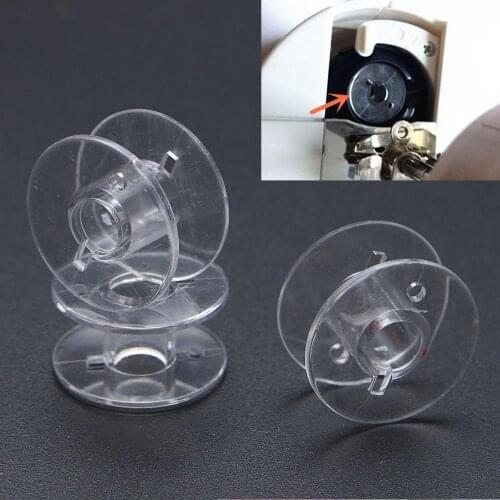 30 -100 Pcs Transparent Sewing Machine Bobbins Home Plastic Bobbin Sewing Tool Accessories Universal Empty Bobbin