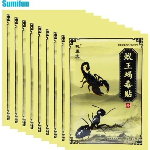 48Pcs Sumifun Ant Scorpion Venom Pain Relief Patch Joints Adhesive Plaster Arthritis Orthopedic Capsicum Chinese Medical Plaster