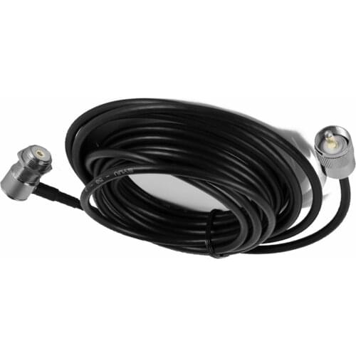 Low Loss Mobile Radio Antenna Cable 16FT/5M Coaxial Extend Walkie Talkie Car Radio Antenna Cable MP320 MP9000