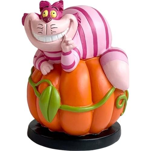 Disney 15cm Alices Adventures in Wonderland Cheshire cat Collectible Model Toy Cheshire cat resin toys