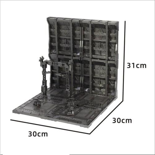 30 x 30 x 33cm Soldier Hand-made Base Special Forces Background Board for Gundam Mecha Model - Type J Figure Background
