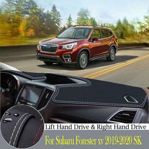 Quality leather instrument panel protection pad and light-proof pad for Subaru Forester xv 2019-2020 SK car styling accessories