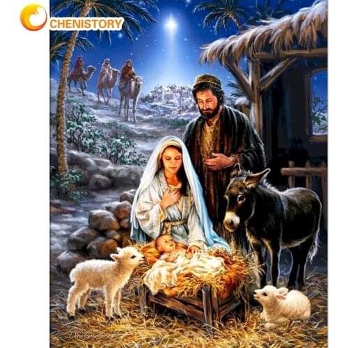 CHENISTORY Frameless Oil Painting By Numbers For Kids Unique Gift Family Picture By Number Home Decoration Wall Drawing Artcraft