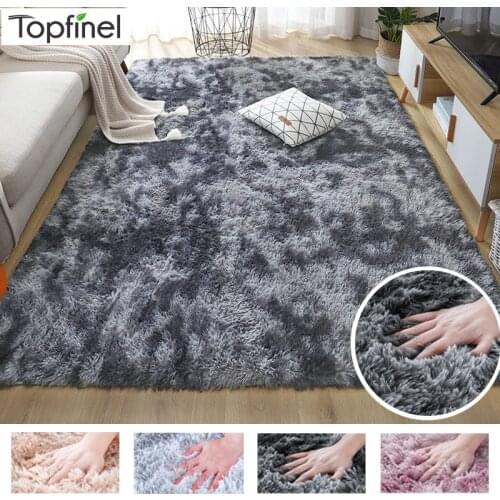Grey Rug Carpets For Living Room Plush Soft Carpet Modern Long Suede Bedroom Bedside Environmental Anti-Slip Floor Mats Winter