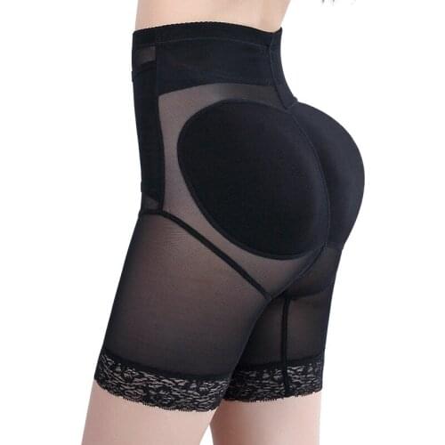 Beauty Body Girdle Waist False Buttock Lift Pants With Pad High Waist Flat Body Shaping Womans Underwear