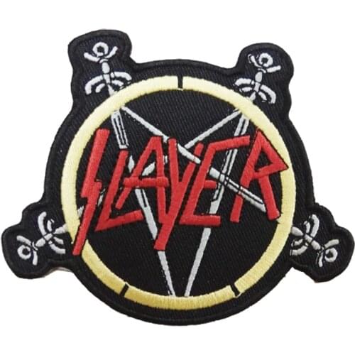 SLAYER ROCK BAND HEAVY METAL LOGO MUSIC SEW EMBROIDERY IRON ON PATCH BADGE