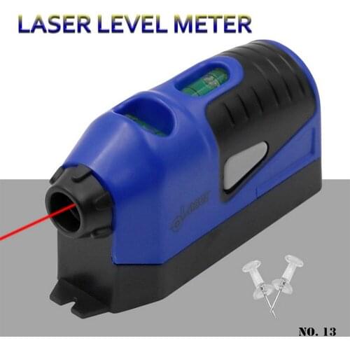 Mini Laser Level Multi-function Vertical Level Tool Precise Alignment Wire Gauge Measuring Tool Lightweight Laser Guided Level