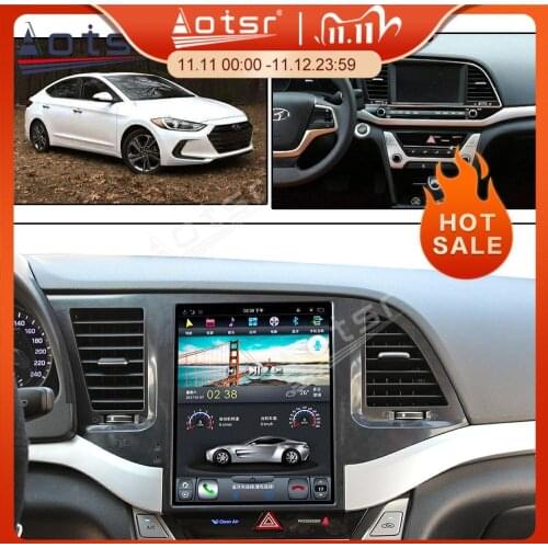 Tesla Style Android 9 64GB Car GPS Navigation Multimedia Player For Hyundai Elantra 2016-2019 Auto Radio Stereo Headunit Carplay