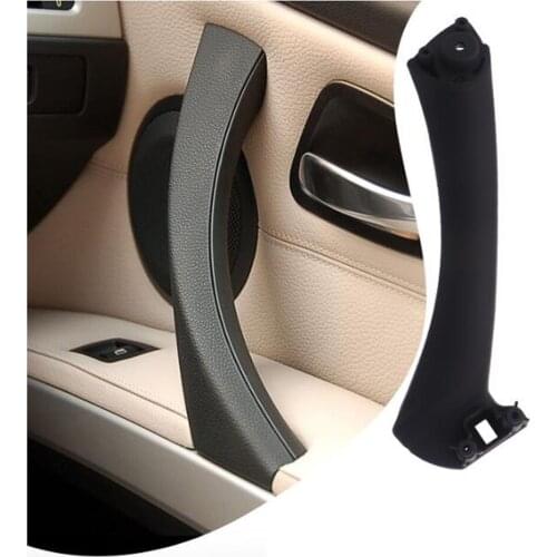 Car Inner Handle Interior Door Panel Pull Trim Cover Gray Beige Black For BMW 3 series E90 E91 316 318 320 325 328
