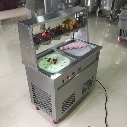 Stainless Steel Fried Ice Cream Machine Fried Ice Cream Maker Ice Cream Roll Machine Ice Cream Rolled Yogurt Maker