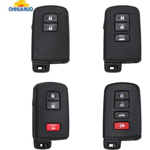 2 /3/ 4 Button New Replacement Smart Remote Key Shell Case Fob For Toyota Avalon Camry 2012-2015