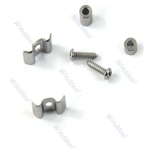 New Guitar Parts Pair Silver String Trees For Fender Start OR Tele Chrome
