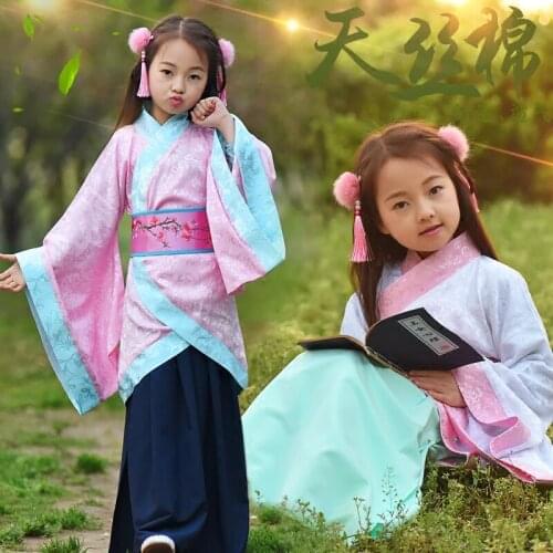 New Arrive Traditional Ancient Chinese Folk Hanfu Dance Costumes for Girls Tang Dynasty Classical Princess Dress for Performance
