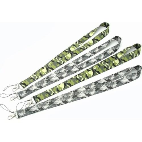 Wholesale Camouflage Phone Straps Necklace Lanyard for iphone huawei Xiaomi Samsung Camera GoPro USB Lanyard for keys Straps