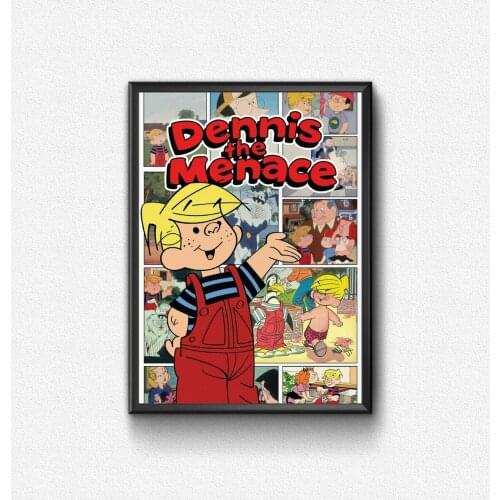 Dennis the Menace (1986-1988) Poster American animated series Wall Decor DIC Animation City Art Gift