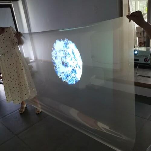 DfLabs A4 self adhesive dark gray/transparent color rear projection screen film