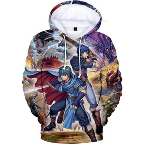 Fire Emblem Cosplay Hoodie 3D Print Hood Sweatshirts Hooded Pullover Coat