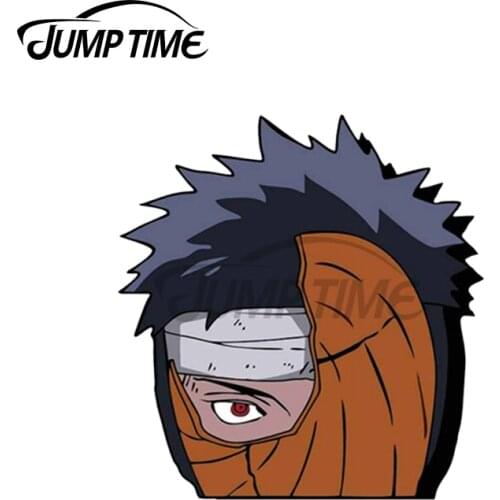 Jump Time 13 x 10cm For Anime Peeker Graffiti Car Sticker Waterproof Decal Vinyl Material Occlusion Scratch Suitable for VAN RV