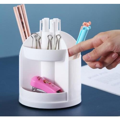 360-degree Rotating Makeup Organizer Box Brush Holder Jewelry Organizer Case Jewelry Makeup Cosmetic Storage Box