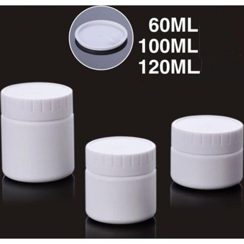 High quality 60ml 100ml 120ml white cream bottle,cosmetic container, pp jar, cosmetic packaging F20172175