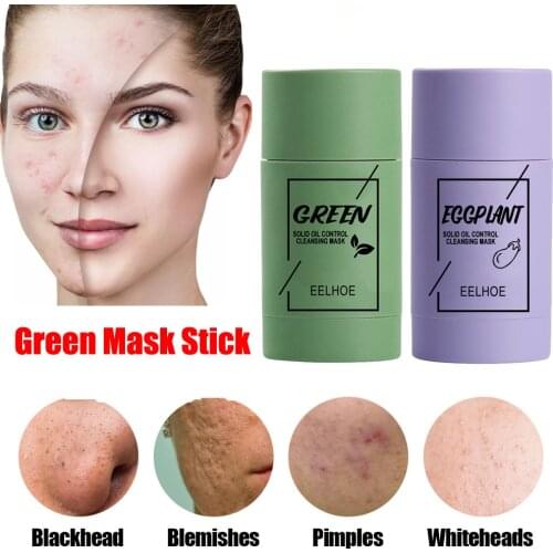 Green Mask Stick Face Masks Remover Blackheads Nose Black Dots Acne Moisturizing Oil Control Skin cleansing Anti-wrinkle Masks