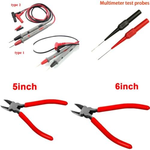 1 Pair Universal Probe Test Leads Pin for Digital Multimeter Needle Tip Meter Multi Meter Tester Lead Probe Wire Pen Cable 20A