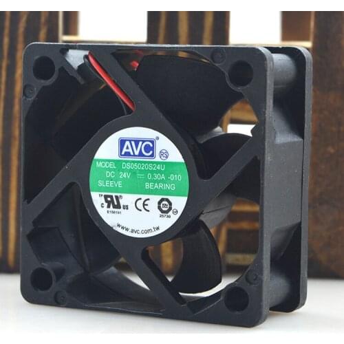 Original AVC 5CM 50*50*20 24V 0.30A DS05020S24U two wire inverter cooling fan