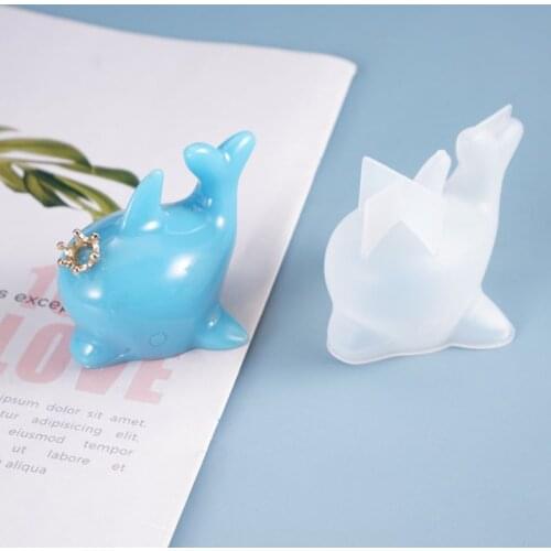 1 Pcs Diy Dolphin Silicone Mold Resin Mould for jewelry making DIY tool Crafts epoxy resin molds