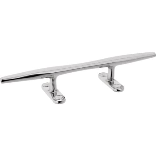 100mm 4 Inch Boat Marine Dock Mooring Deck Cleat Open Hollow Base 316 Stainless Steel Heavy Duty