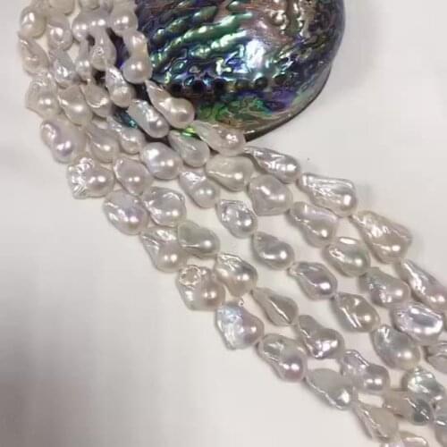 14-19mm Baroque Shape Real Natural Freshwater Pearl String Price For Sale