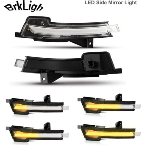 2Pcs Dynamic For Ford Mustang 2015-2017 LED Side Mirror Lights Car Accessories No Error Amber Turn Signal Indicator Blinker Lamp