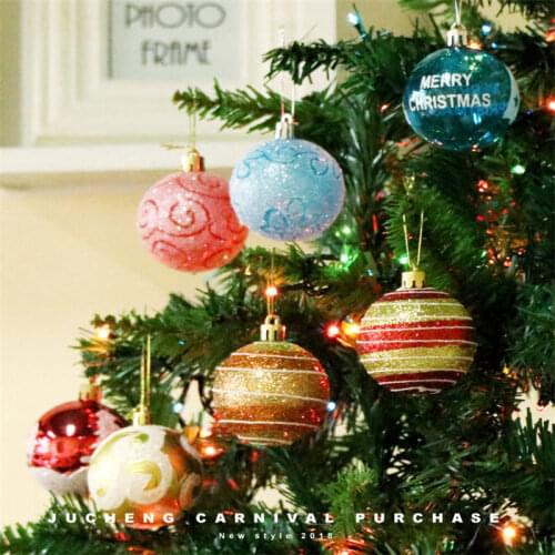 24PCS Christmas Ball Ornament Christmas Tree Pendant For Mall Display Cabinet Decoration Christmas Home Decoration Ball U3