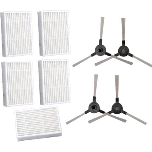 5* HEPA Filter + 4* Side Brush for Panda X600 Robotic Vacuum Cleaner Spare Parts Accessories