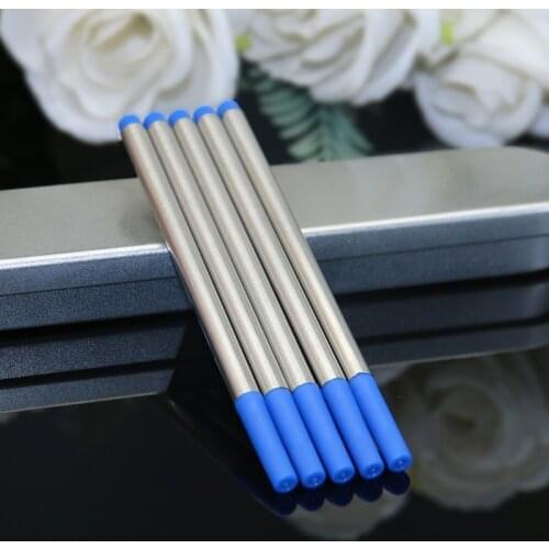 5Pcs Roller Ball Pen Refill 0.5 mm Replaceable Gel Pen Refill Fast Writing Refills