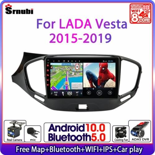 Android 10 Car Radio For LADA Vesta Cross Sport Radio 2015 2016 2017 -2020 Multimedia Video Player Navigation GPS 2 Din WiFi DVD