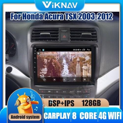 2din Android Car Radio For Honda Acura TSX 2003-2012 Car stereo receiver touch screen multimedia player GPS navigation head unit