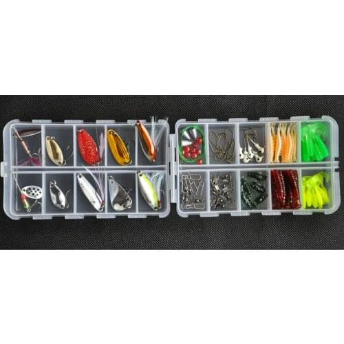 Free shipping 105 pieces Portable suit freshwater lures bait Lure Fishing Lure bait suit fishing tackle