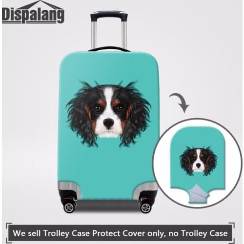 Dispalang Dog Printing Suitcase Cover With Zipper Travel Accessories Elastic Luggage Protective Cover Apply For 18-32 inch Case