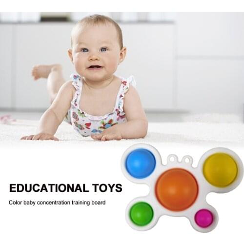 Infant Baby Toys Montessori Exercise Board Rattle Puzzle Intelligence Development Board Early Education Intensive Training