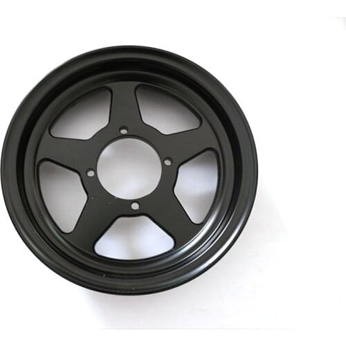 Electric tricycle scooter black aluminum wheel hub closed car four wheeled vehicle wheels 3.50-10 vacuum aluminum wheel hub