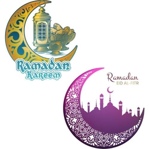 Eid Mubarak Ramadan 3D Window Sticker Muslim Islam Wall Decals DIY Wallpaper Decoration Bedroom Living Room Decoretion