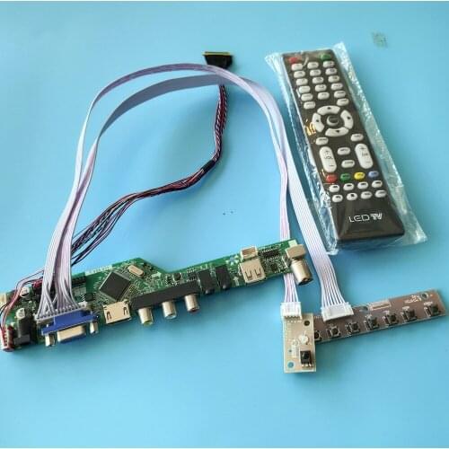 Kit for LP156WH2(TL)(A1) Controller driver board VGA remote TV AV LCD LED Panel Screen 40pin LVDS USB 1366X768 15.6"