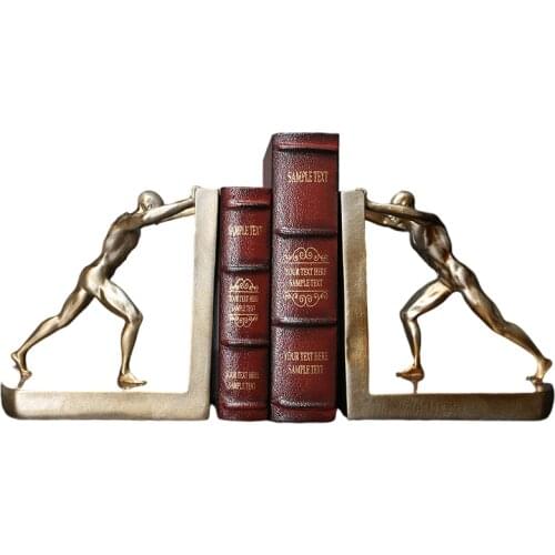 Creative Non-Skid Bookend Multifunctional Resin Handmade Crafts Ornament for Home Office Bookshelf Decoration подставка для книг