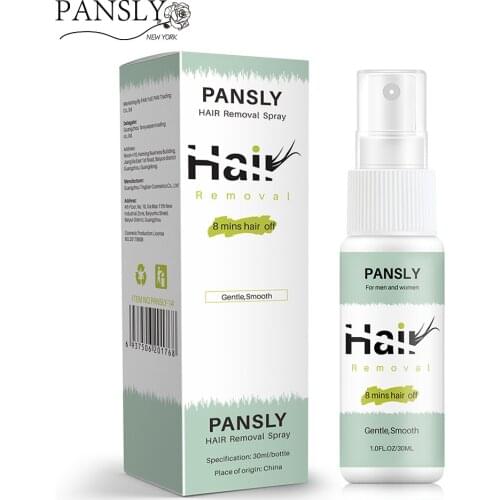 Pansly 8 mins Hair off Hair Removal Cream Face Body Hair Depilatory Beard Bikini Legs Armpit Painless Hair Remover Spray