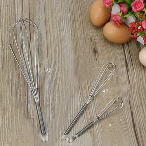 Kitchen Hot Selling Egg Cream Stirring Kitchen Tools Stainless Steel Spiral Whisk Kitchen Egg Beaters Tool P0.2