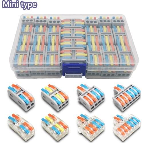 Mini Fast Boxed Wire Connector 2-2M DF-42/62 Compact Conductor Spring Wiring Connector Conductor Push-in Terminal Block